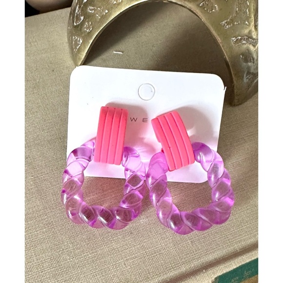 Geometric drop earrings - Picture 2 of 2